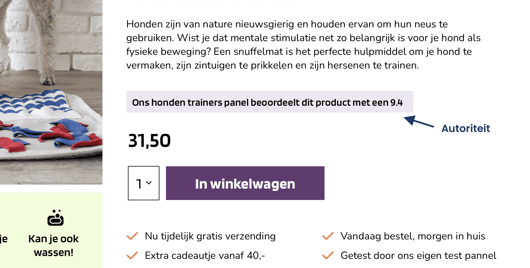 Autoriteit op de website